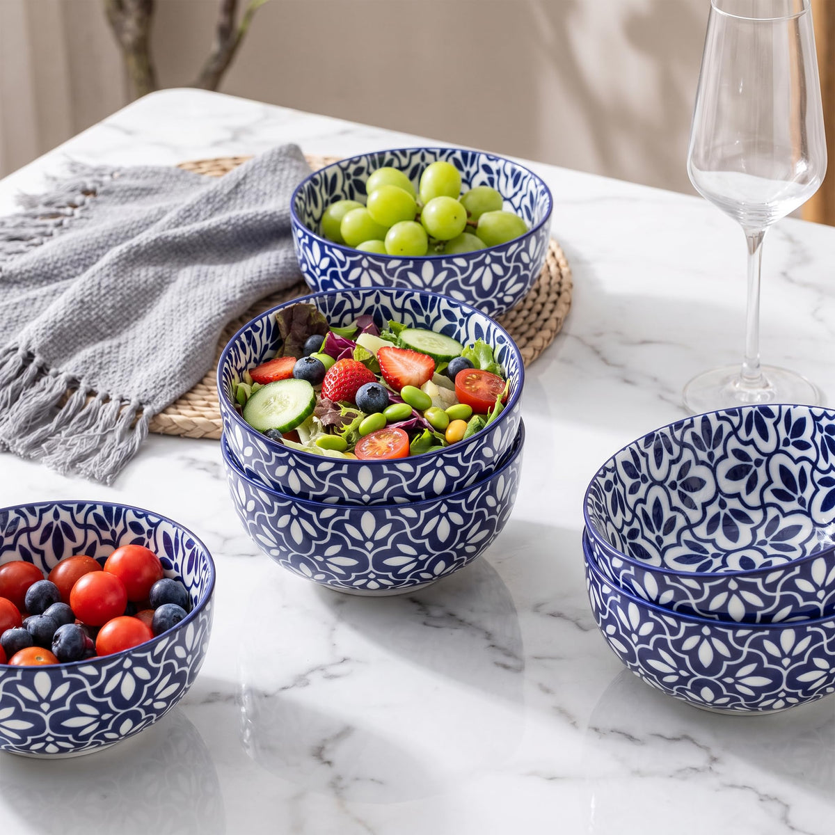 Ceramic Soup Bowls, Set of 6