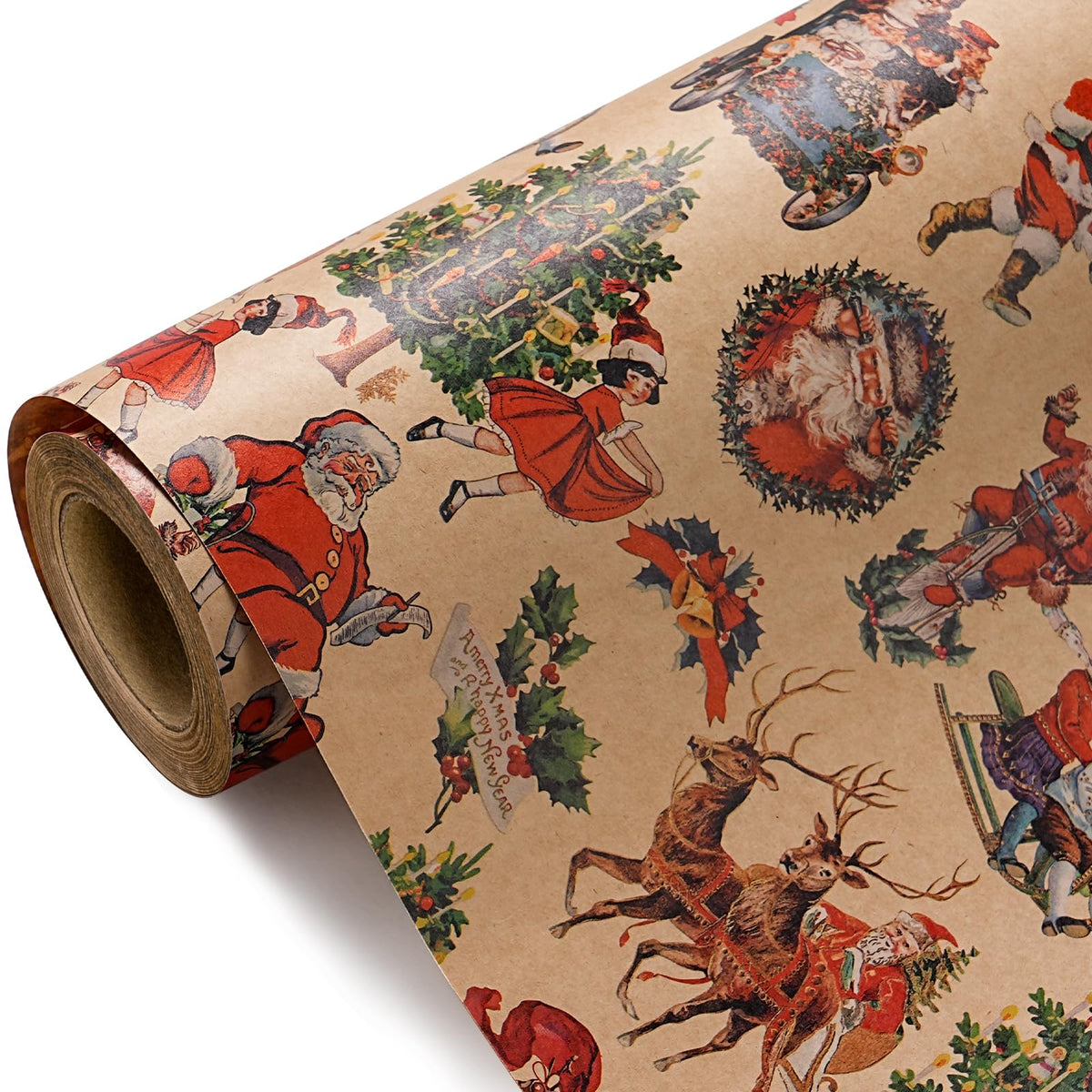 Blue Toile Christmas Wrapping Paper