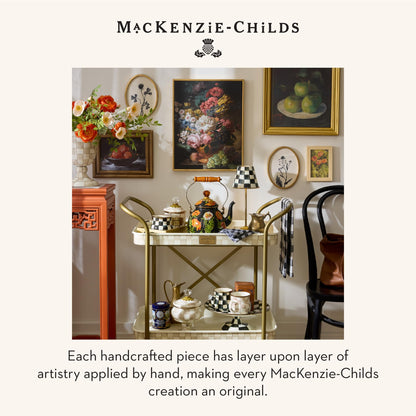 MacKenzie-Childs Enamel Canister Set, Royal Check