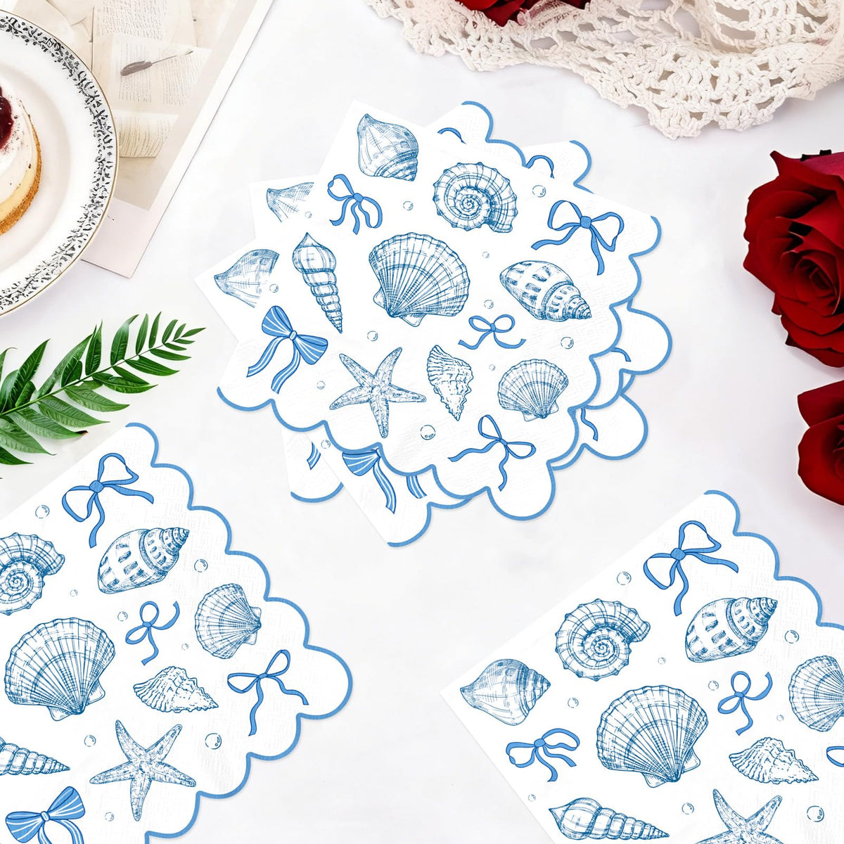 Blue Willow Chinoiserie Paper Napkins, 100 Count
