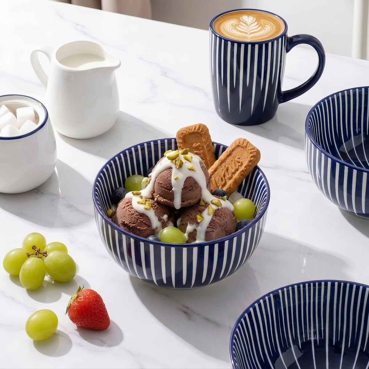 Ceramic Soup Bowls, Set of 6