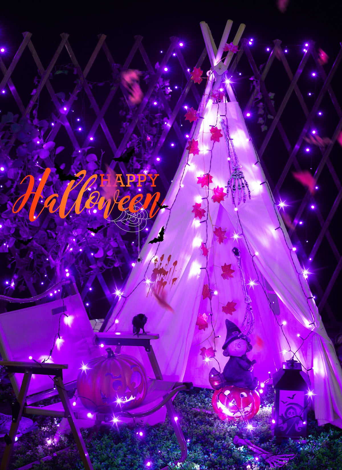 Solar Christmas String Lights, 100 LED, 40 ft
