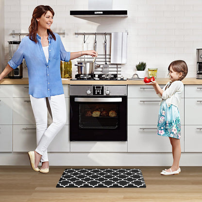 Blue Cushioned Anti-Fatigue Kitchen Mat