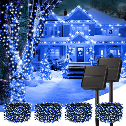 Solar Christmas String Lights, 100 LED, 40 ft
