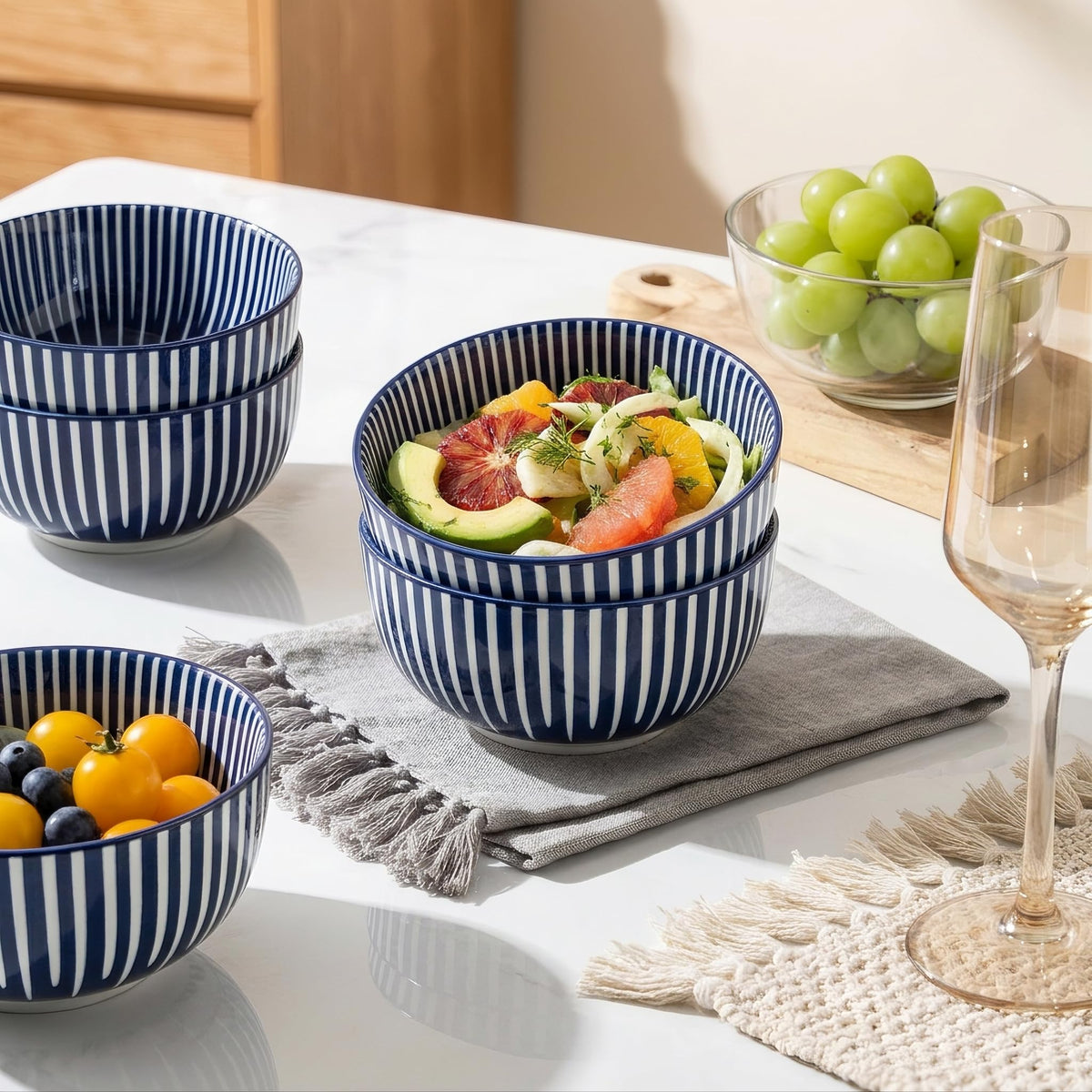 Ceramic Soup Bowls, Set of 6