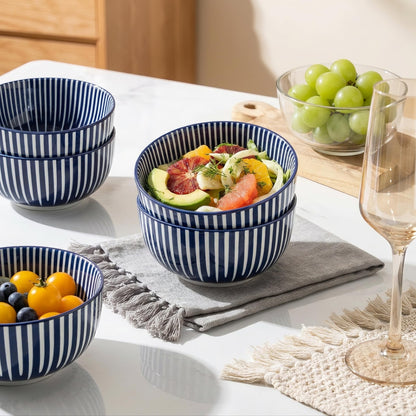 Ceramic Soup Bowls, Set of 6