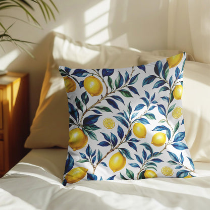 Blue Chinoiserie Bird and Peony Pillow Cover, 18x18