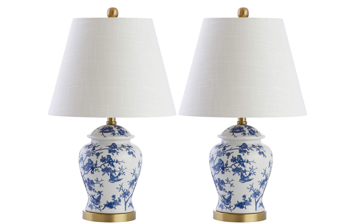 Jonathan Y Penelope Ginger Jar LED Table Lamp, 22 Inch