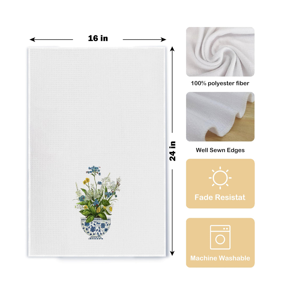 Chinoiserie Kitchen Towels, Set of 2