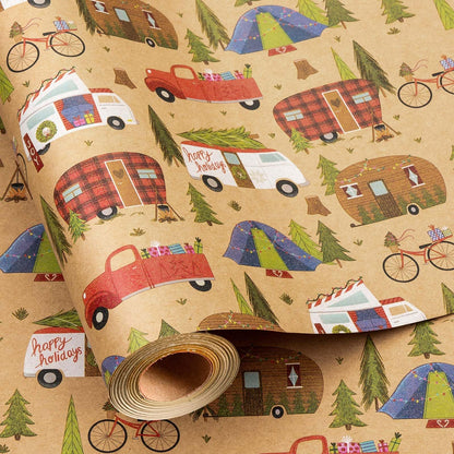 Blue Nutcracker Christmas Wrapping Paper, 32.8 Ft