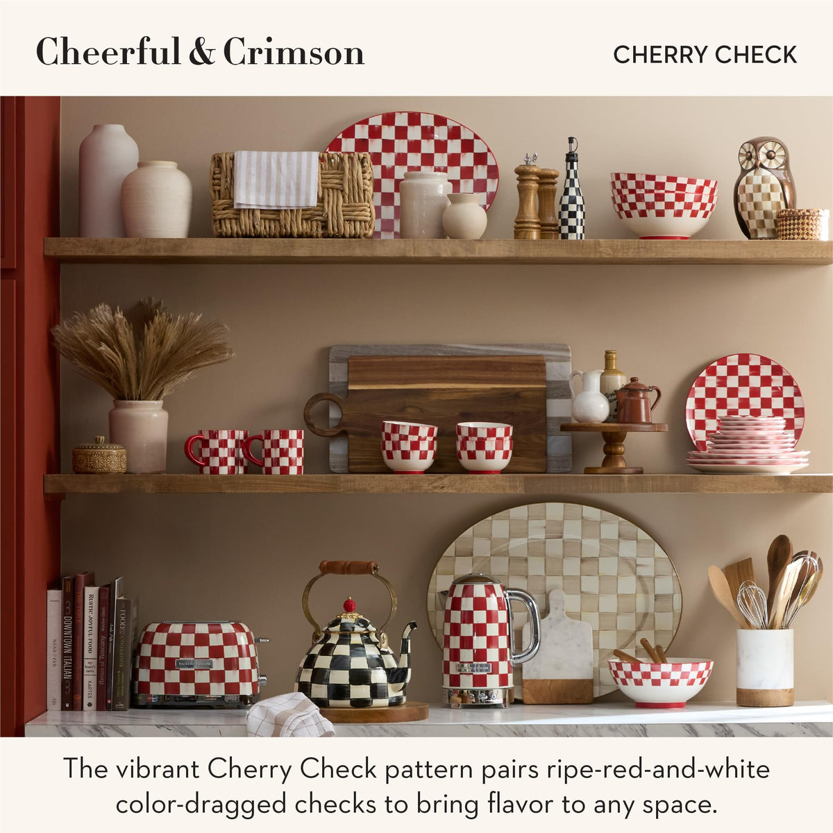 MacKenzie-Childs 2-Slice Toaster, Royal Check