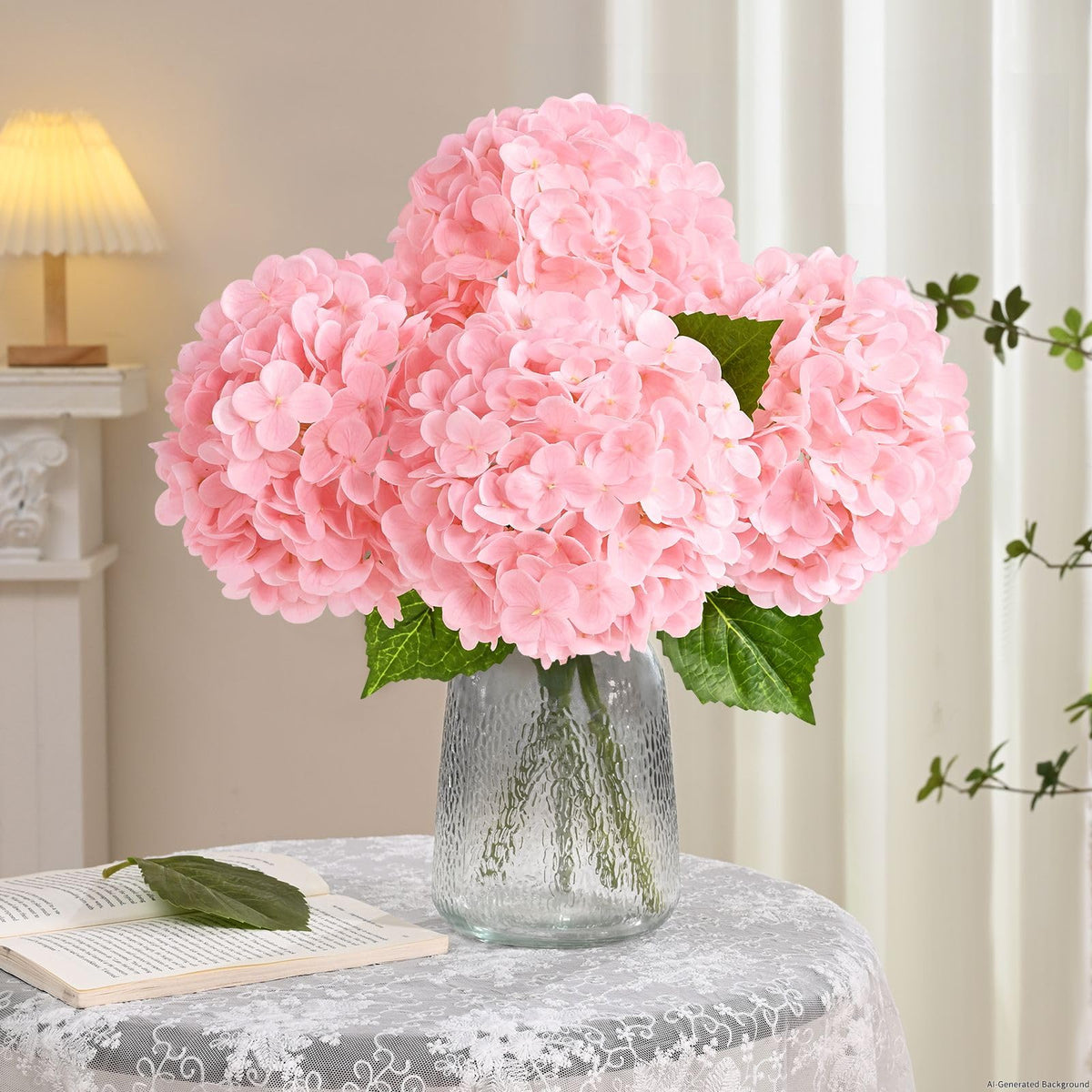 Real Touch Blue Hydrangea Faux Flowers