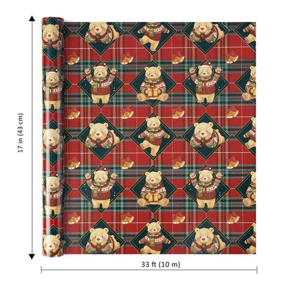 Nutcracker Reversible Christmas Wrapping Paper, 33 Ft