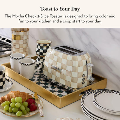 MacKenzie-Childs 2-Slice Toaster, Royal Check