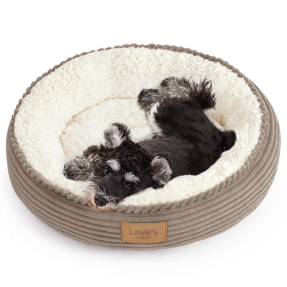 Royal Blue Round Donut Pet Bed