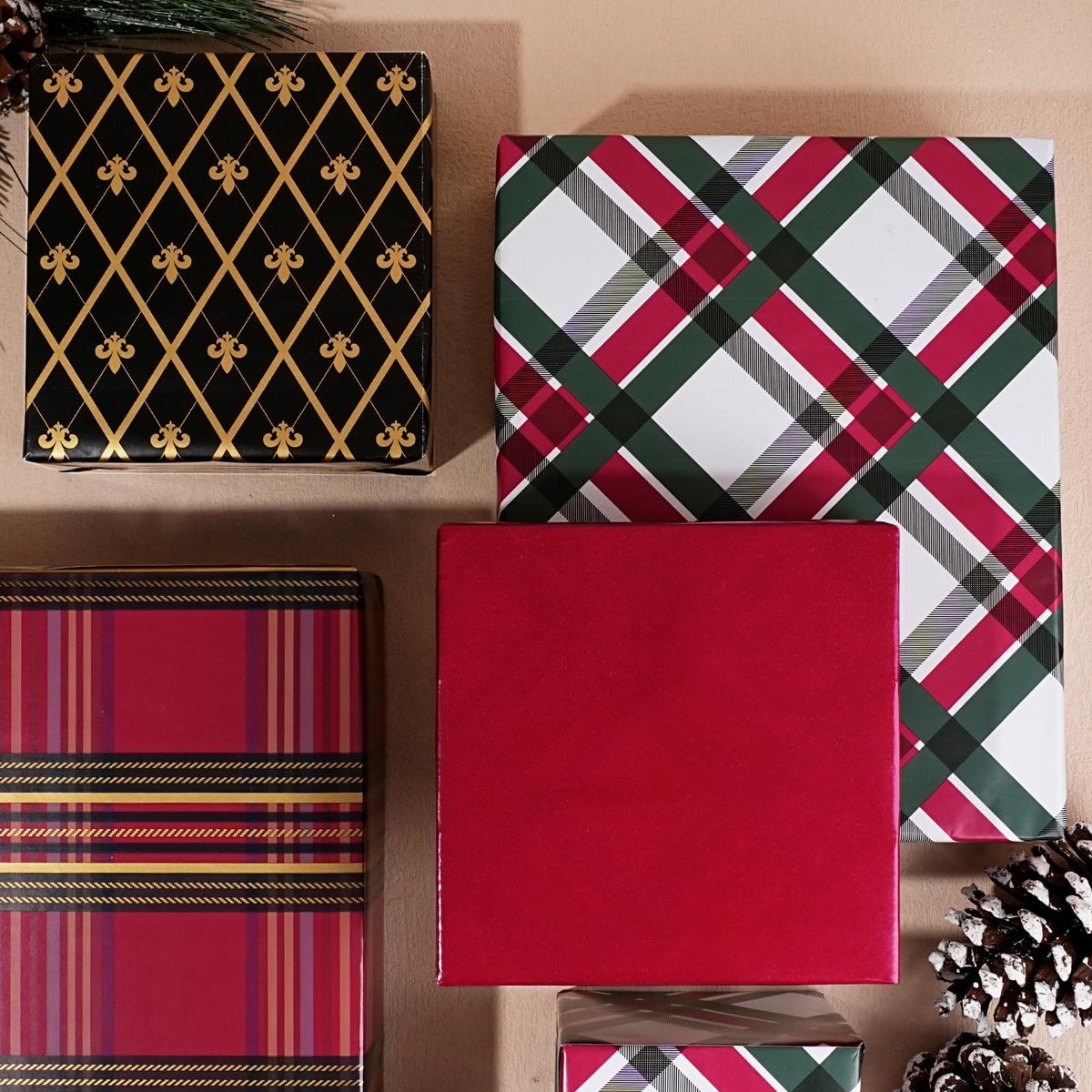Nutcracker Reversible Christmas Wrapping Paper, 33 Ft
