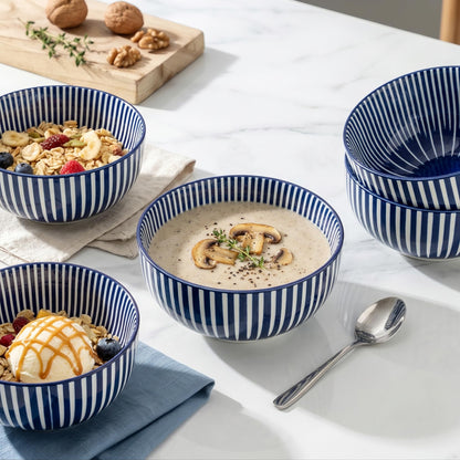 Ceramic Soup Bowls, Set of 6