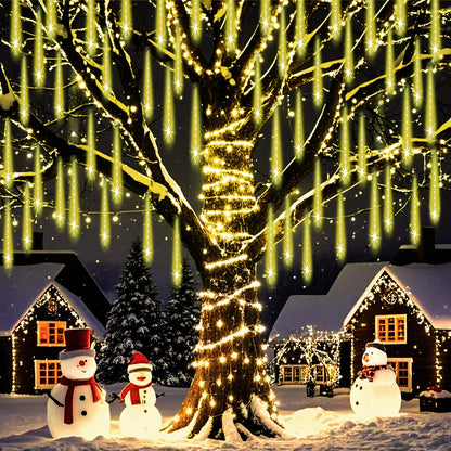 Blue Meteor Shower Christmas Lights, 8 Tubes
