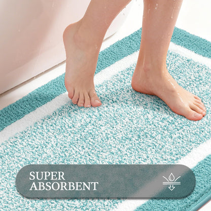Shaggy Microfiber Bath Rug Set, 3 Piece