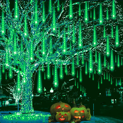 Blue Meteor Shower Christmas Lights, 8 Tubes