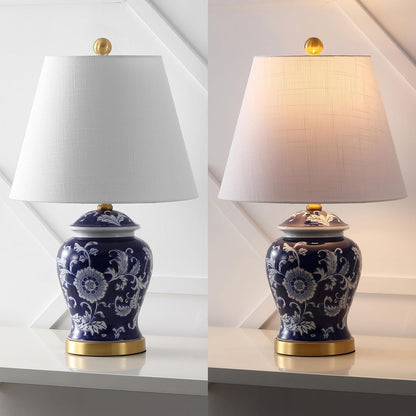 Jonathan Y Penelope Ginger Jar LED Table Lamp, 22 Inch