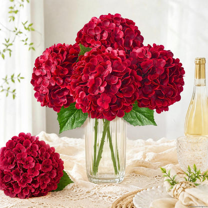 Real Touch Blue Hydrangea Faux Flowers