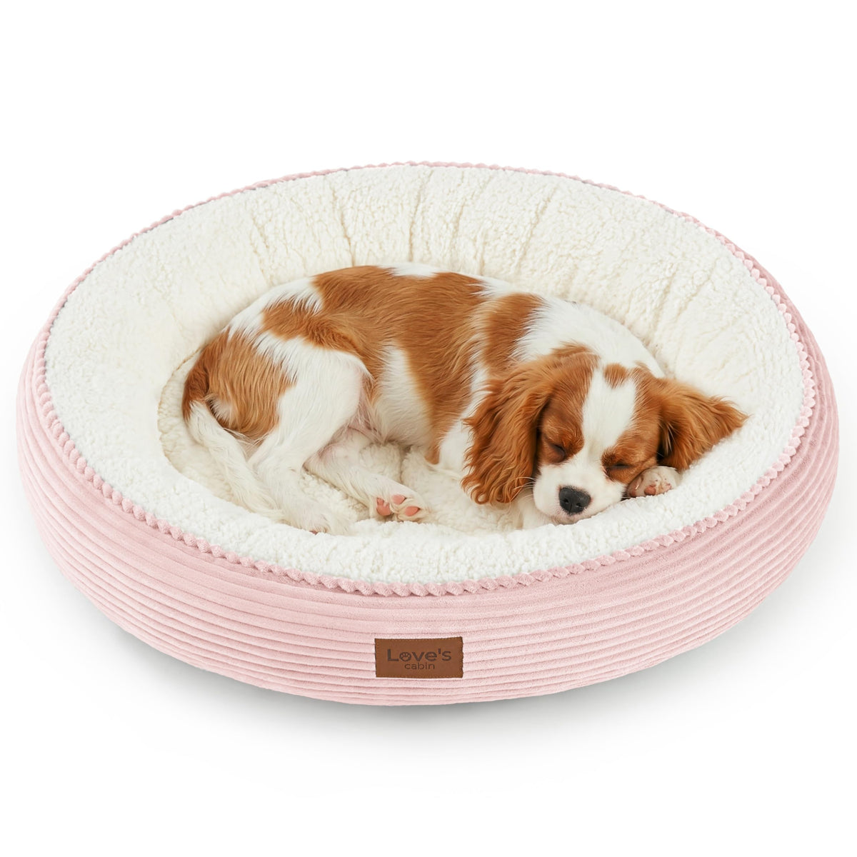 Royal Blue Round Donut Pet Bed