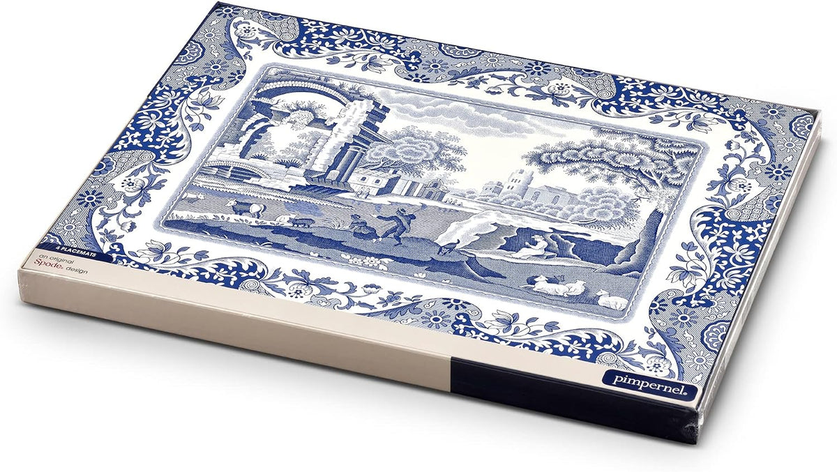 Pimpernel Blue Italian Placemats, Set of 4