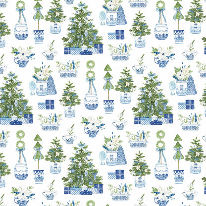Chinoiserie Nutcracker Christmas Wrapping Paper