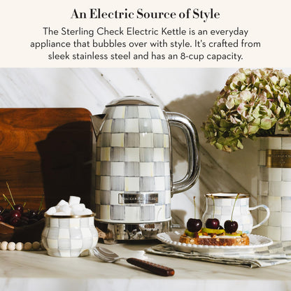 MacKenzie-Childs Electric Kettle, Royal Check