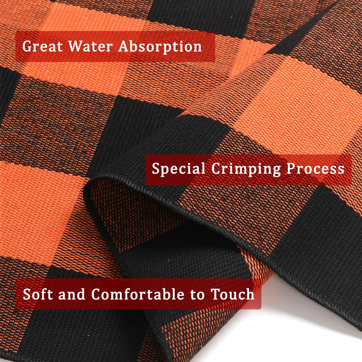 Blue Buffalo Plaid Outdoor Rug, 27.5x43