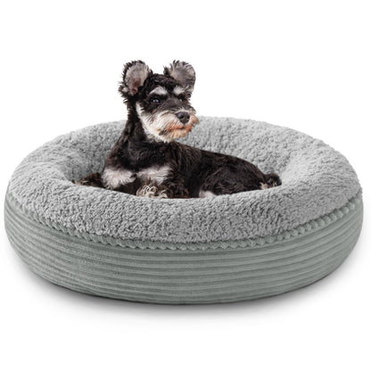 Royal Blue Round Donut Pet Bed