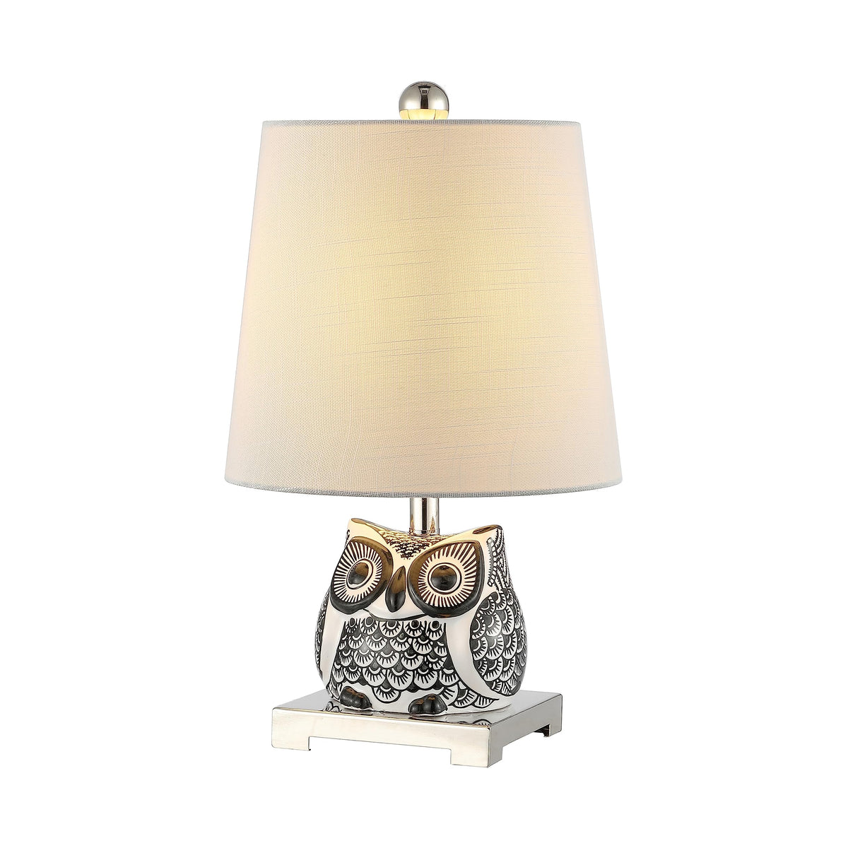 Justina Owl Mini Table Lamp, Ceramic