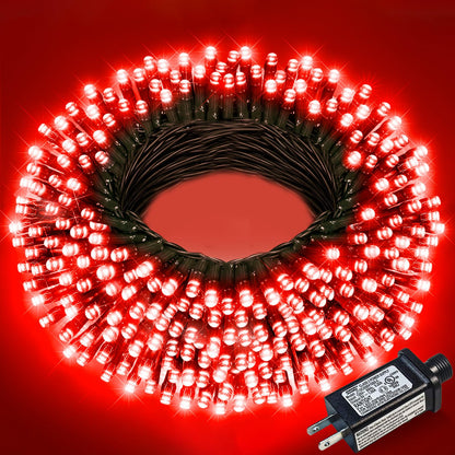 Blue and White Christmas Lights, 100 ft