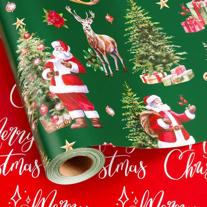 Blue Nutcracker Christmas Wrapping Paper, 32.8 Ft