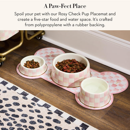 MacKenzie-Childs Pup Placemat, Royal Check
