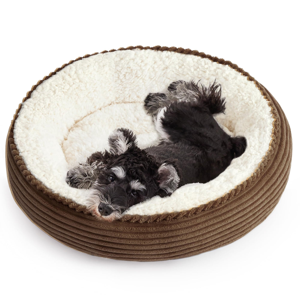 Royal Blue Round Donut Pet Bed