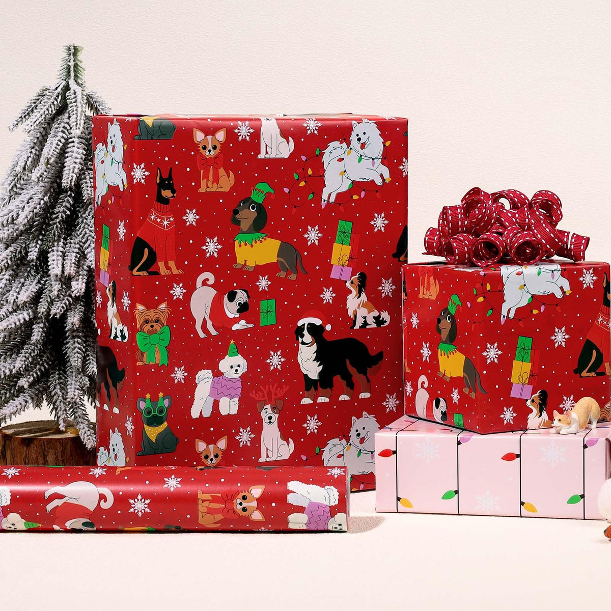 Nutcracker Reversible Christmas Wrapping Paper, 33 Ft
