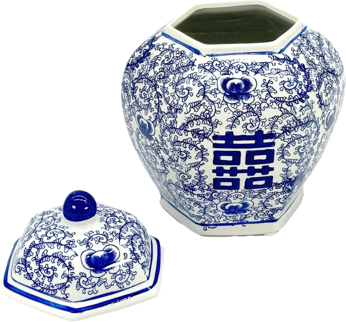 Blue and White Chinoiserie Ginger Jar, 12 or 14 Inch