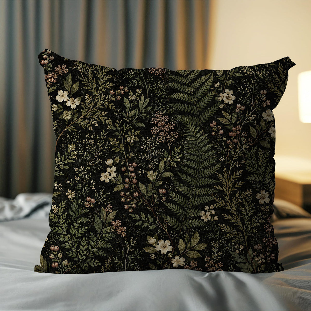 Blue Chinoiserie Bird and Peony Pillow Cover, 18x18