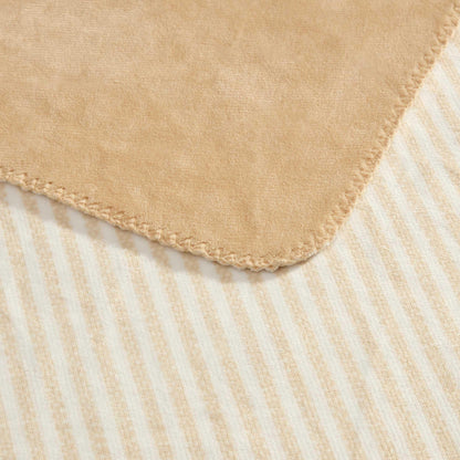 Laura Ashley Reversible Plush Throw, 50x70