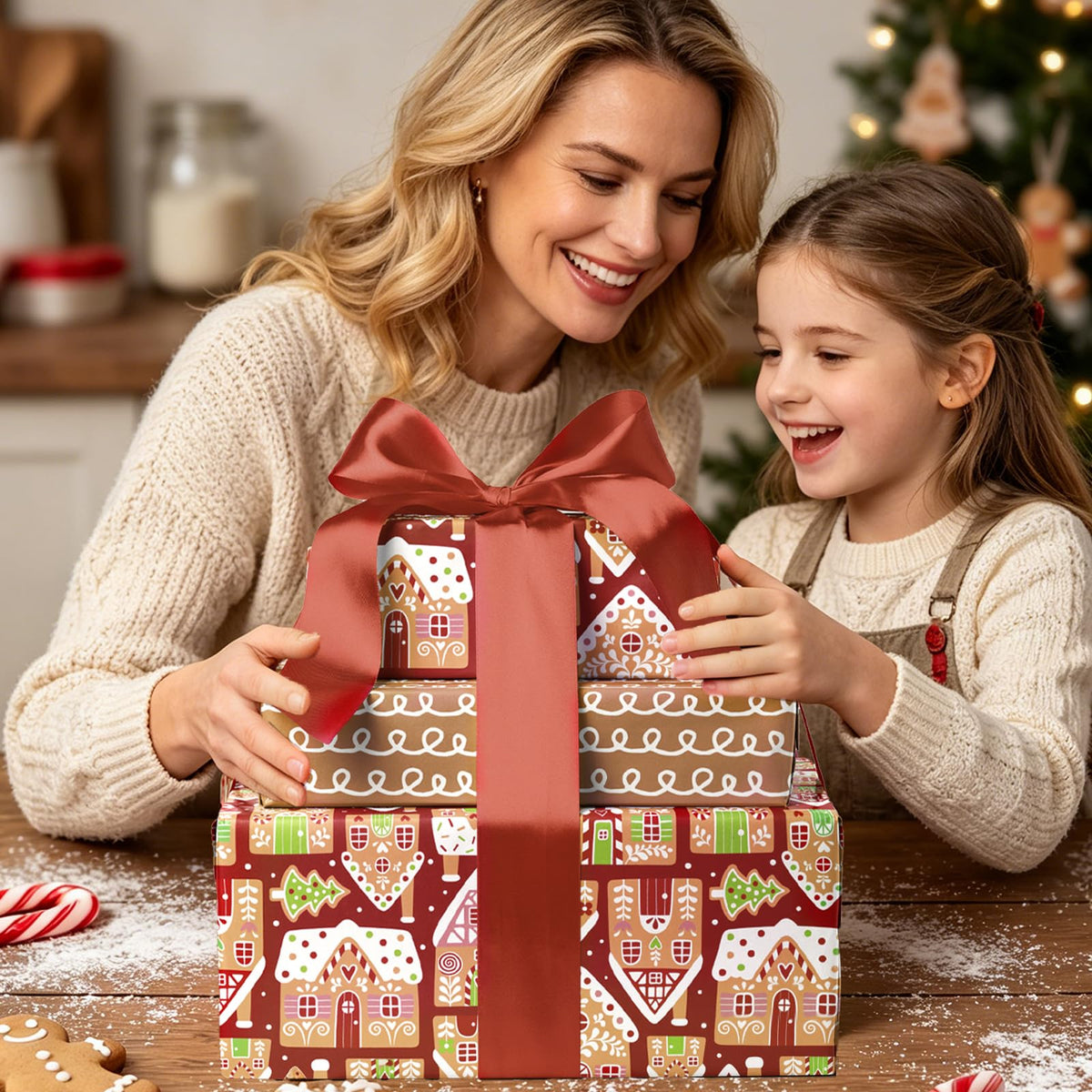 Nutcracker Reversible Christmas Wrapping Paper, 33 Ft