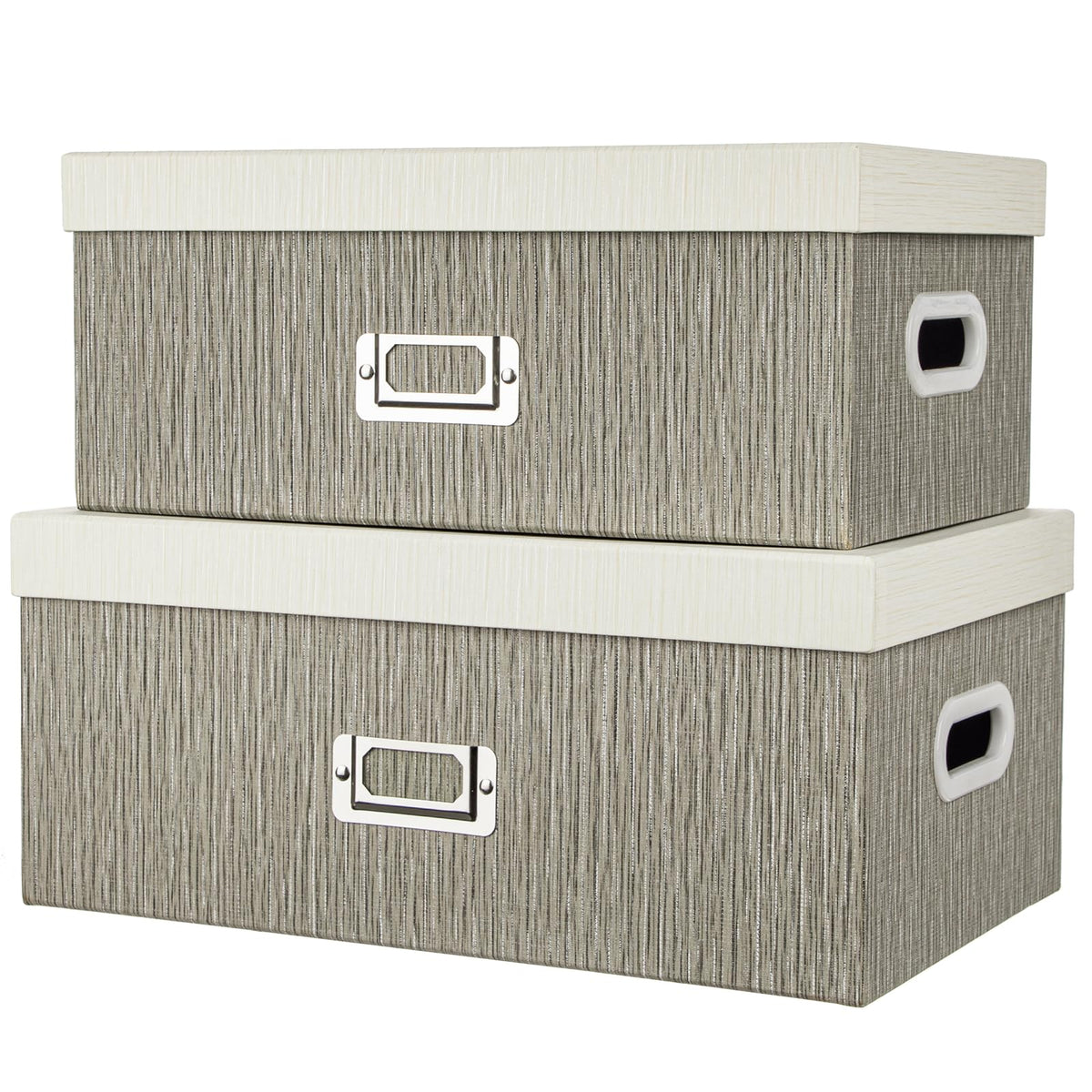 Blue and White Floral Nested Storage Boxes
