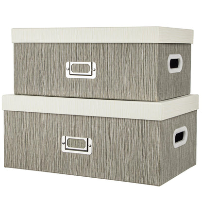 Blue and White Floral Nested Storage Boxes