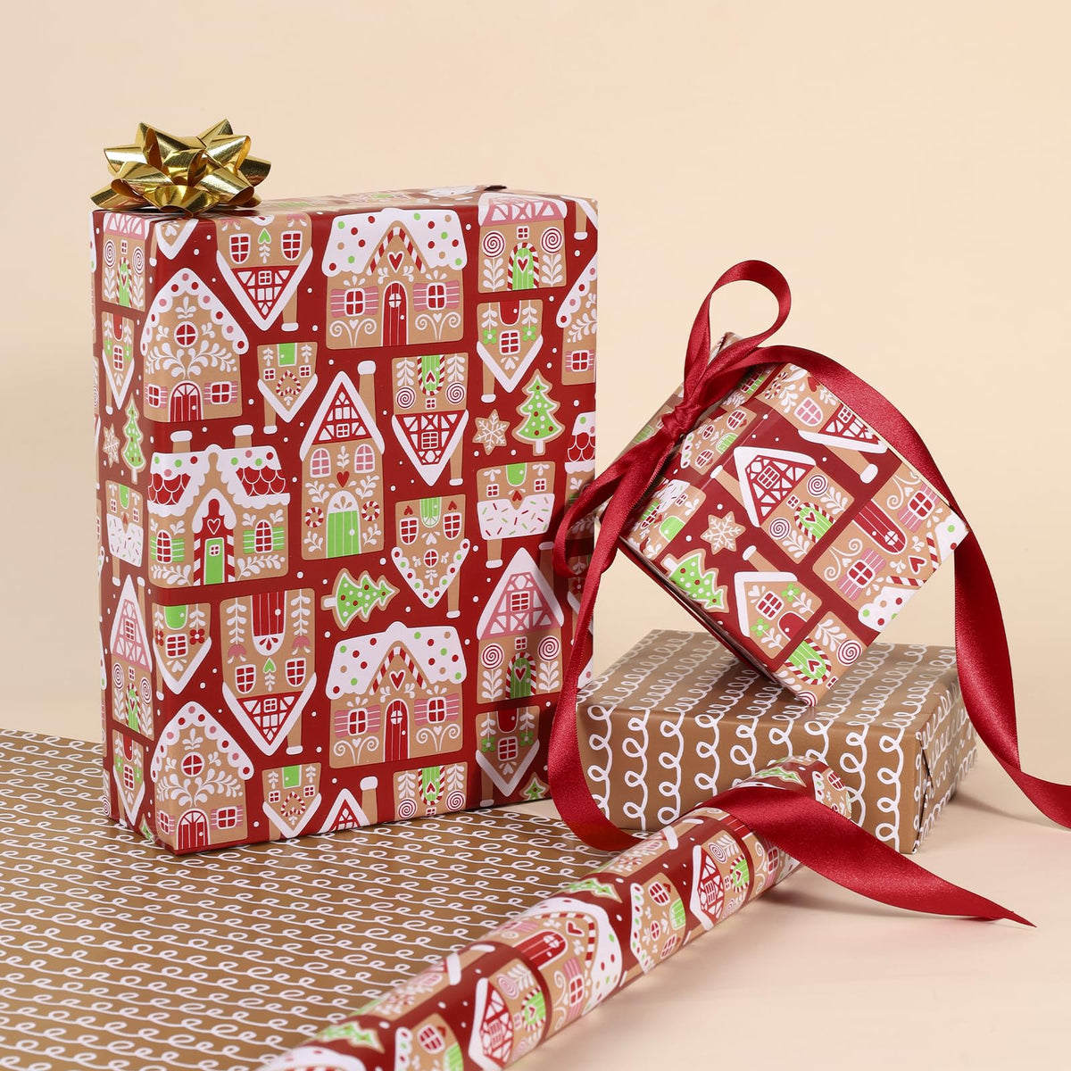 Nutcracker Reversible Christmas Wrapping Paper, 33 Ft