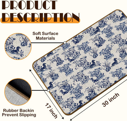 Chinoiserie Dachshund Doormat, 17 x 30 Inch