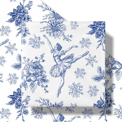 Chinoiserie Nutcracker Christmas Wrapping Paper