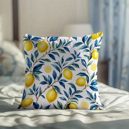 Blue Chinoiserie Bird and Peony Pillow Cover, 18x18
