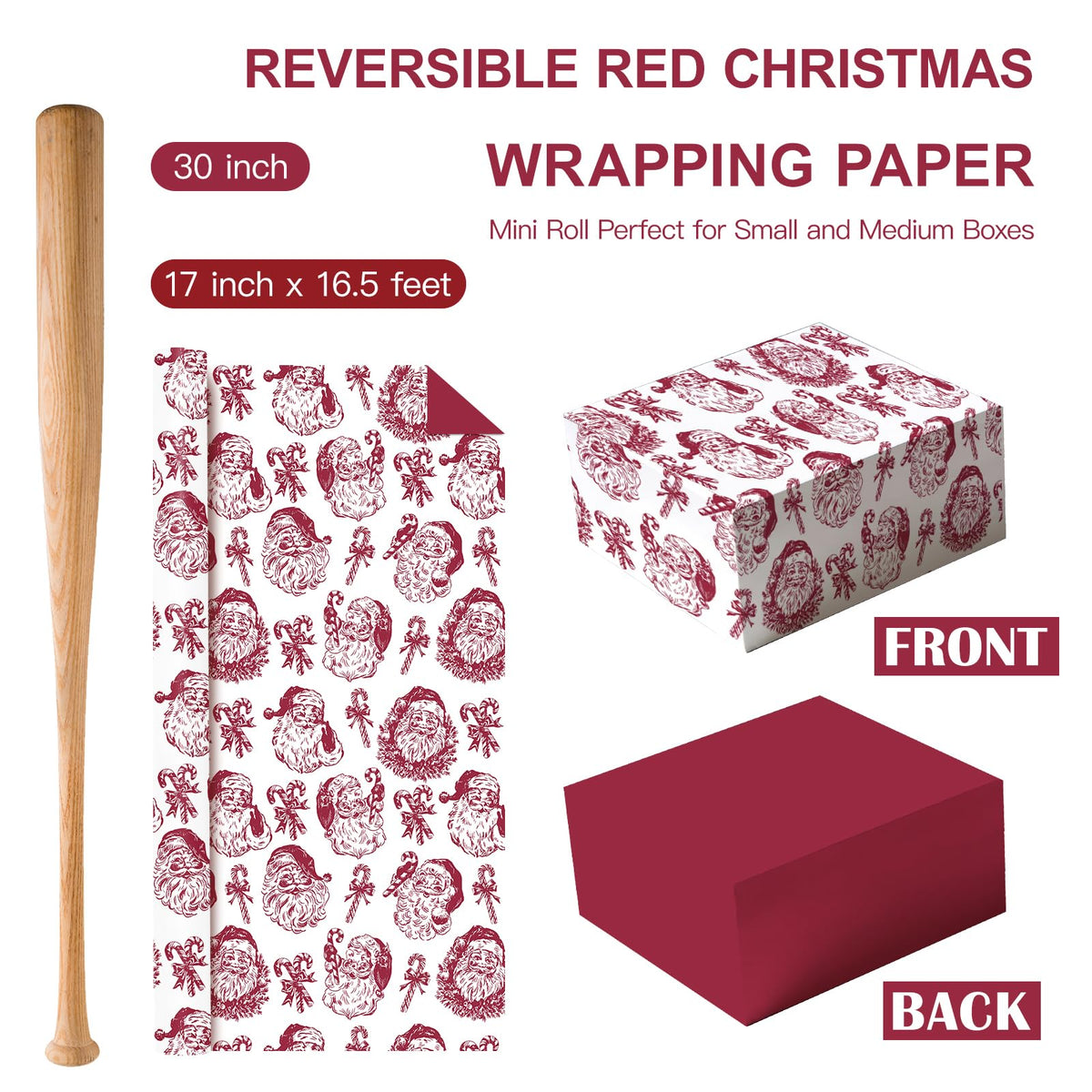 Blue Toile Christmas Wrapping Paper