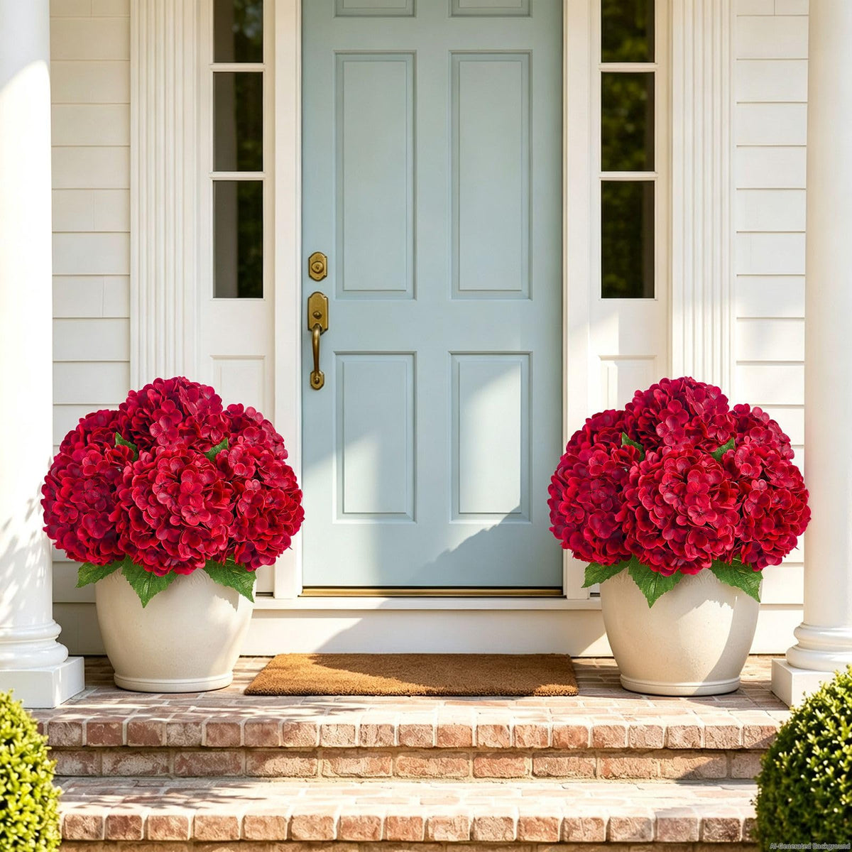 Real Touch Blue Hydrangea Faux Flowers
